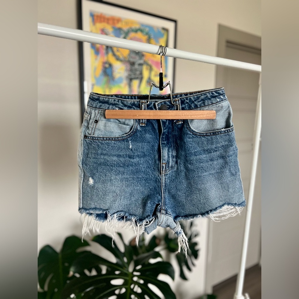 Alexander Wang Bite high rise denim shorts
